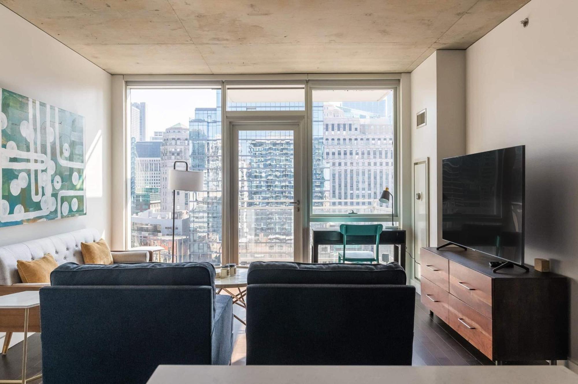 2Br Elegant Premium Suite With Balcony & Sweeping City Views Chicago Kültér fotó