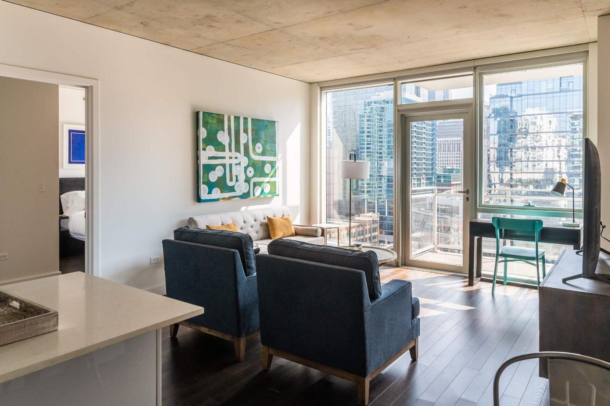 2Br Elegant Premium Suite With Balcony & Sweeping City Views Chicago Kültér fotó